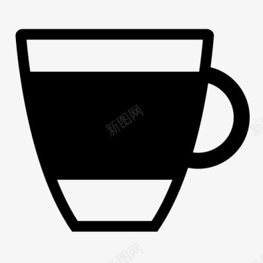 马克杯茶陶器图标图标