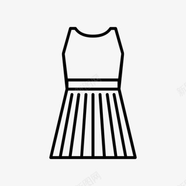连衣裙夏季裙子图标图标