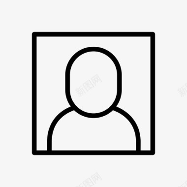 肖像用户配置文件图标图标