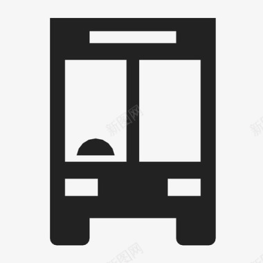 公共汽车交通工具客车图标图标