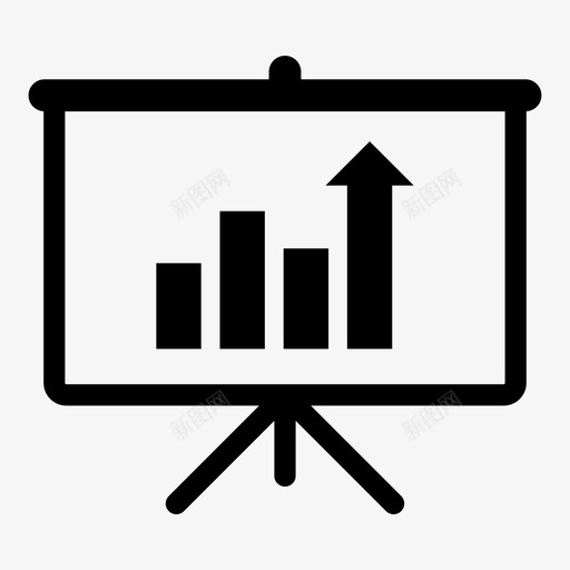 增长建模营销图标svg_新图网 https://ixintu.com 互联网 信息 地图 增长 大数据分析和统计图标 建模 折线图 智能 营销 解释