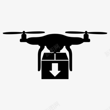 无人机套件四旋翼机遥控器图标图标