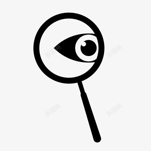 检查查看工具图标svg_新图网 https://ixintu.com 工具 搜索 放大镜 查看 查询 检查 间谍