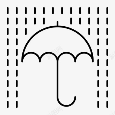 伞薄中风图标图标