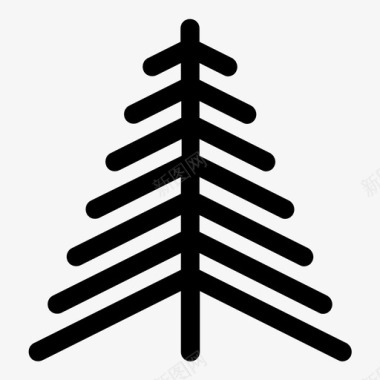冷杉植物树图标图标