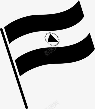 尼加拉瓜国旗符号代表图标图标