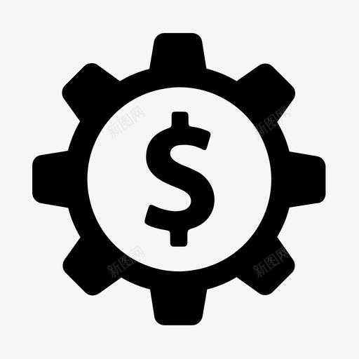 齿轮工具和设置偏好图标svg_新图网 https://ixintu.com 偏好 工具和设置 收入 货币设置 选项 齿轮