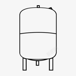 冷水加热器锅炉浴缸冷水图标高清图片