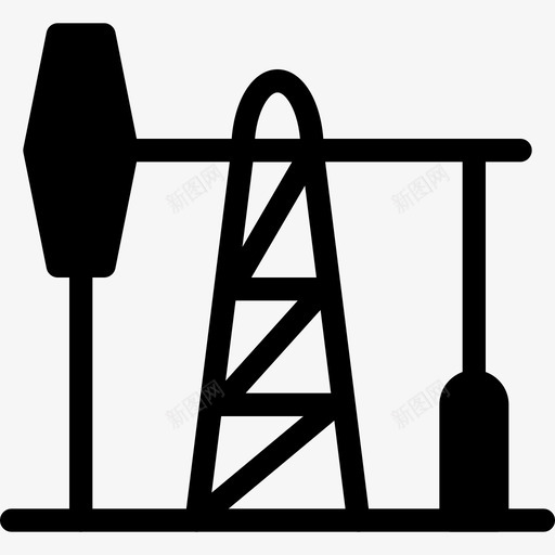 采油机工业-实心图标svg_新图网 https://ixintu.com 工业-实心图标 采油机