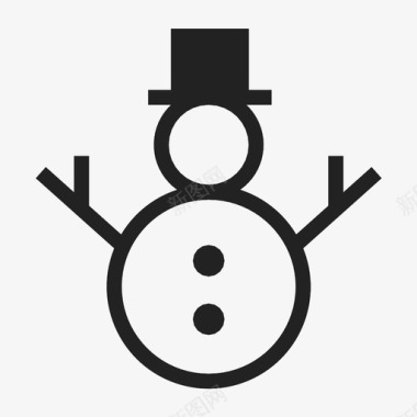 雪人纽扣胡萝卜图标图标