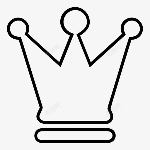 女王城堡皇冠图标svg_新图网 https://ixintu.com 城堡 女王 权力 棋谱线图标 皇冠 皇室