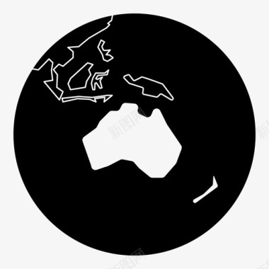 澳大利亚土著大陆图标图标
