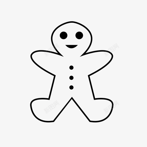 姜饼曲奇圣诞饼干甜点图标svg_新图网 https://ixintu.com 假日 圣诞老人 圣诞饼干 姜饼曲奇 比斯科托 甜品 甜点 糖蜜 纳塔尔 面食