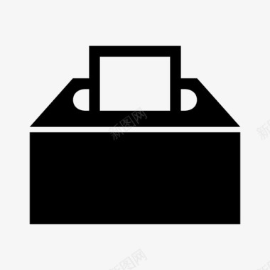 投票箱投票亭选票图标图标