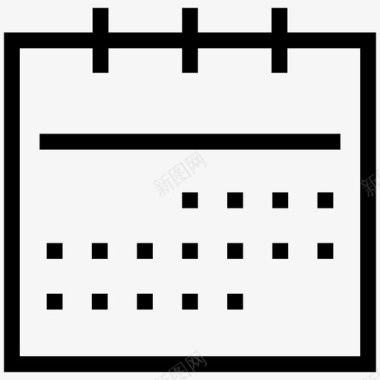 日历时间表时间框架图标图标