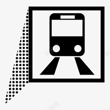 火车站轨道地铁图标图标
