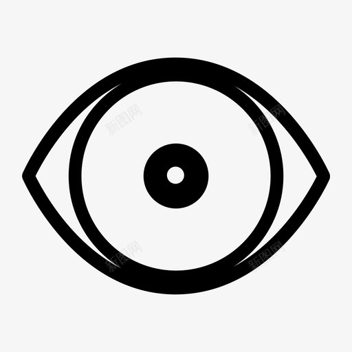 眼睛视力瞳孔图标svg_新图网 https://ixintu.com 看 眼球 眼睛 瞳孔 窥视 虹膜 视力 验光