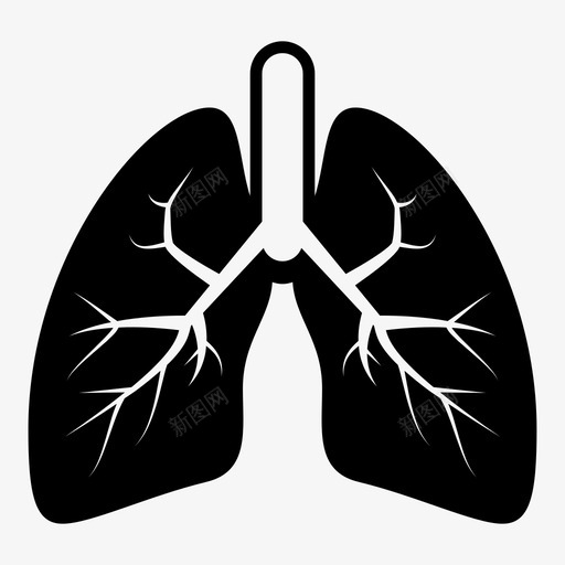 肺器官医学图标svg_新图网 https://ixintu.com 健康 医学 医生 呼吸 器官 心血管系统 生命 生物 肺 肺活量 身体