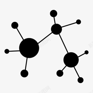 分子信息图互联网图标图标