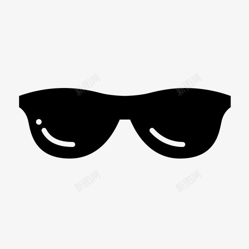 眼镜沙滩眼睛图标svg_新图网 https://ixintu.com 夏天 太阳 沙滩 眼睛 眼镜