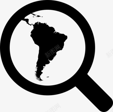 在南美洲拉坦被放大在全球范围被放大图标图标