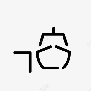 渡船风水图标图标