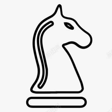 骑士象棋马驹图标图标