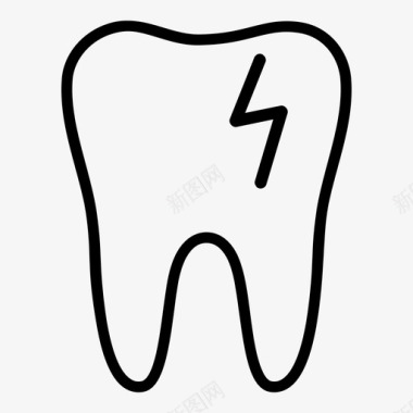 牙痛手感牙医手术图标图标