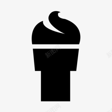 冰淇淋美味软装图标图标