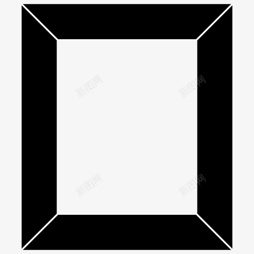框架镜子相框图标svg_新图网 https://ixintu.com 方形 框架 相框 矩形 镜子