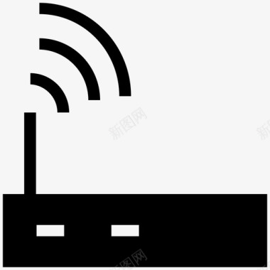 wifi路由器信号调制解调器信号图标图标