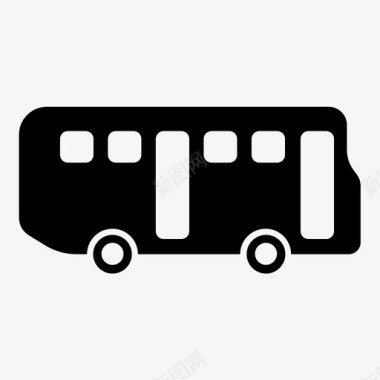 公共汽车电车交通工具图标图标