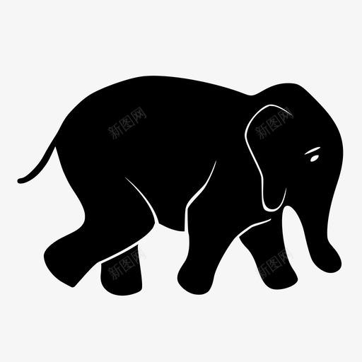 大象四足动物动物园动物图标svg_新图网 https://ixintu.com 分离 动物园动物 四足动物 大象 孤独 心烦意乱 悲伤 悲伤的大象 野生动物
