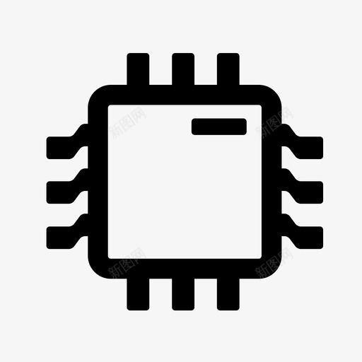 微晶片电脑电脑晶片图标svg_新图网 https://ixintu.com 微晶片 电子 电脑 电脑晶片 矽晶片