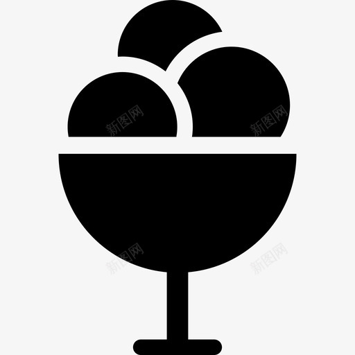 冰激凌冰镇甜点图标svg_新图网 https://ixintu.com 冰激凌 冰激凌杯 冰镇 冷冻 甜品 甜点 糖 食物
