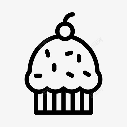 纸杯蛋糕甜点甜甜圈图标svg_新图网 https://ixintu.com 吃 松饼 甜点 甜甜圈 甜食 糕点 纸杯蛋糕 食物