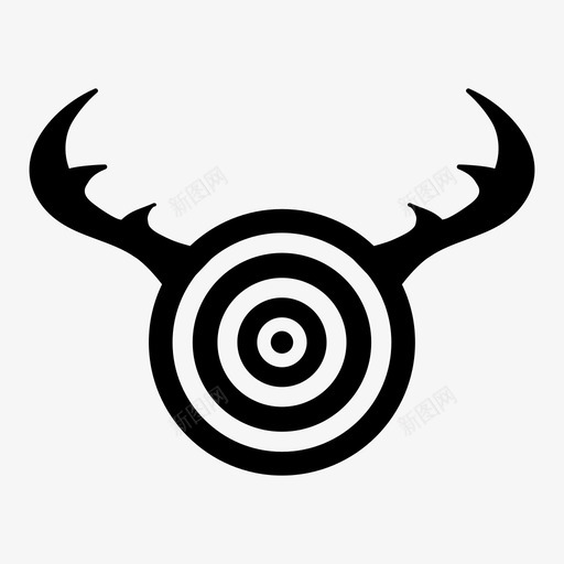 猎人目标猎物图标svg_新图网 https://ixintu.com 牛眼 狩猎 猎人 猎杀 猎物 目标 鹿