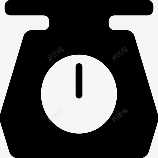 秤厨房计时器秒表图标svg_新图网 https://ixintu.com 厨房计时器 烤箱计时器 秒表 秤 称重 重量