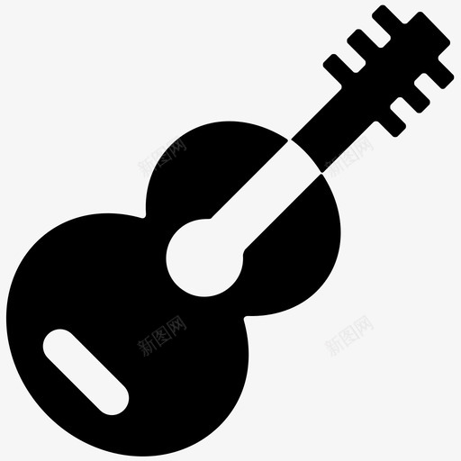吉他原声吉他电吉他图标svg_新图网 https://ixintu.com 乐器 原声吉他 吉他 四弦琴 平滑实心图标 电吉他 音乐