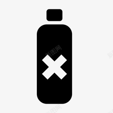 瓶子化学品危险图标图标