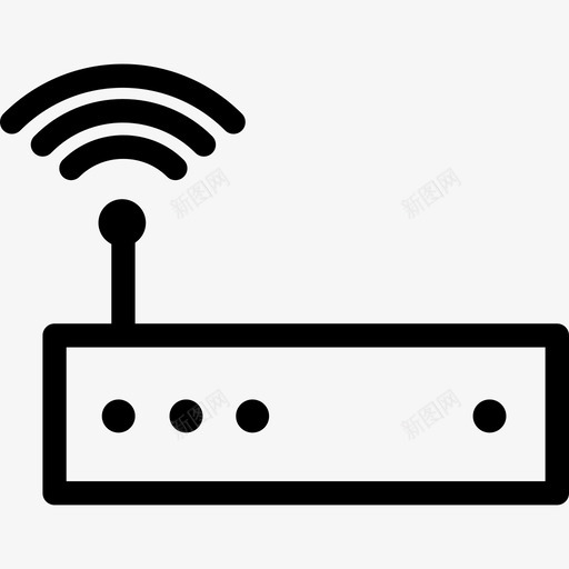 路由器天线扩展器图标svg_新图网 https://ixintu.com wifi 互联网 信号 天线 扩展器 无线 调制解调器 路由器