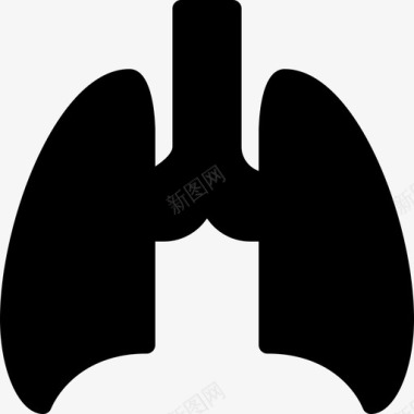 肺空气呼吸图标图标