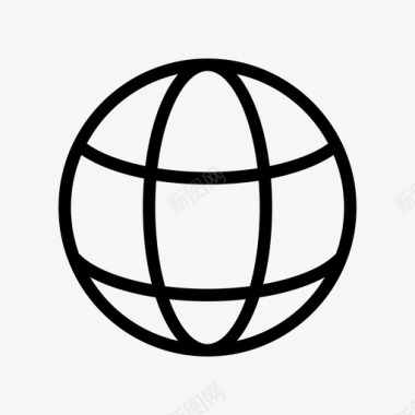 地球世界球体图标图标