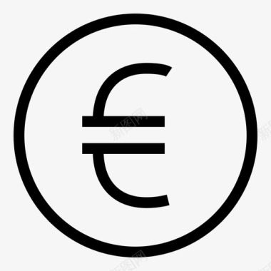 欧元欧洲金融图标图标