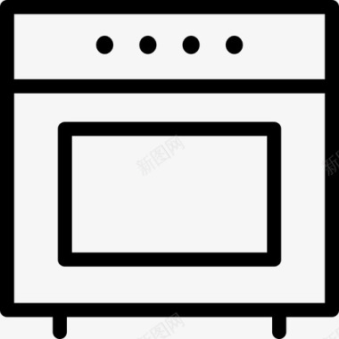 炉灶电器厨师图标图标