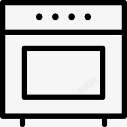 烹饪炉灶电器厨师图标高清图片