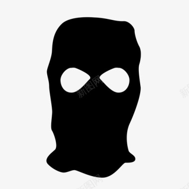 面具强盗衣服图标图标