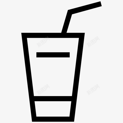 饮料玻璃杯果汁图标svg_新图网 https://ixintu.com 去喝 去杯 吸管 果汁 柠檬水 玛格丽塔 玻璃杯 软饮料 饮料