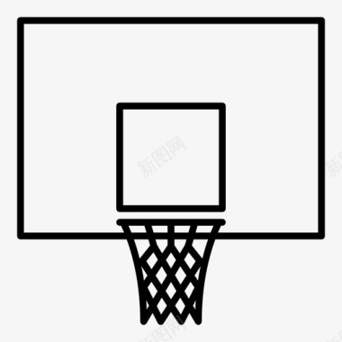 篮板篮筐篮球图标图标
