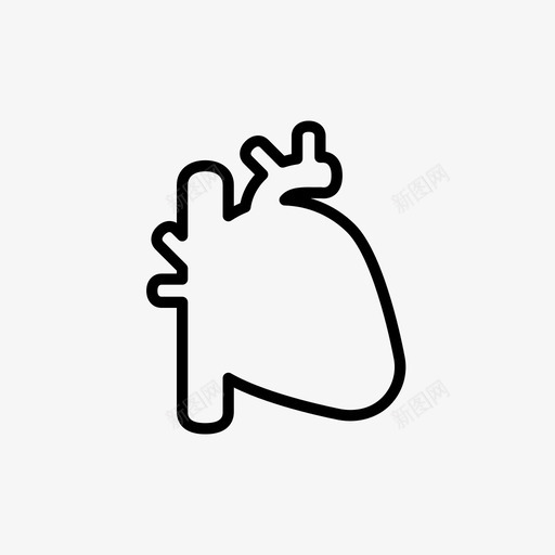 心脏解剖学血液图标svg_新图网 https://ixintu.com 器官 心脏 泵 血液 解剖学 身体